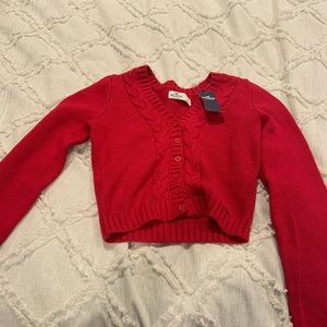 Red hollister sweater
